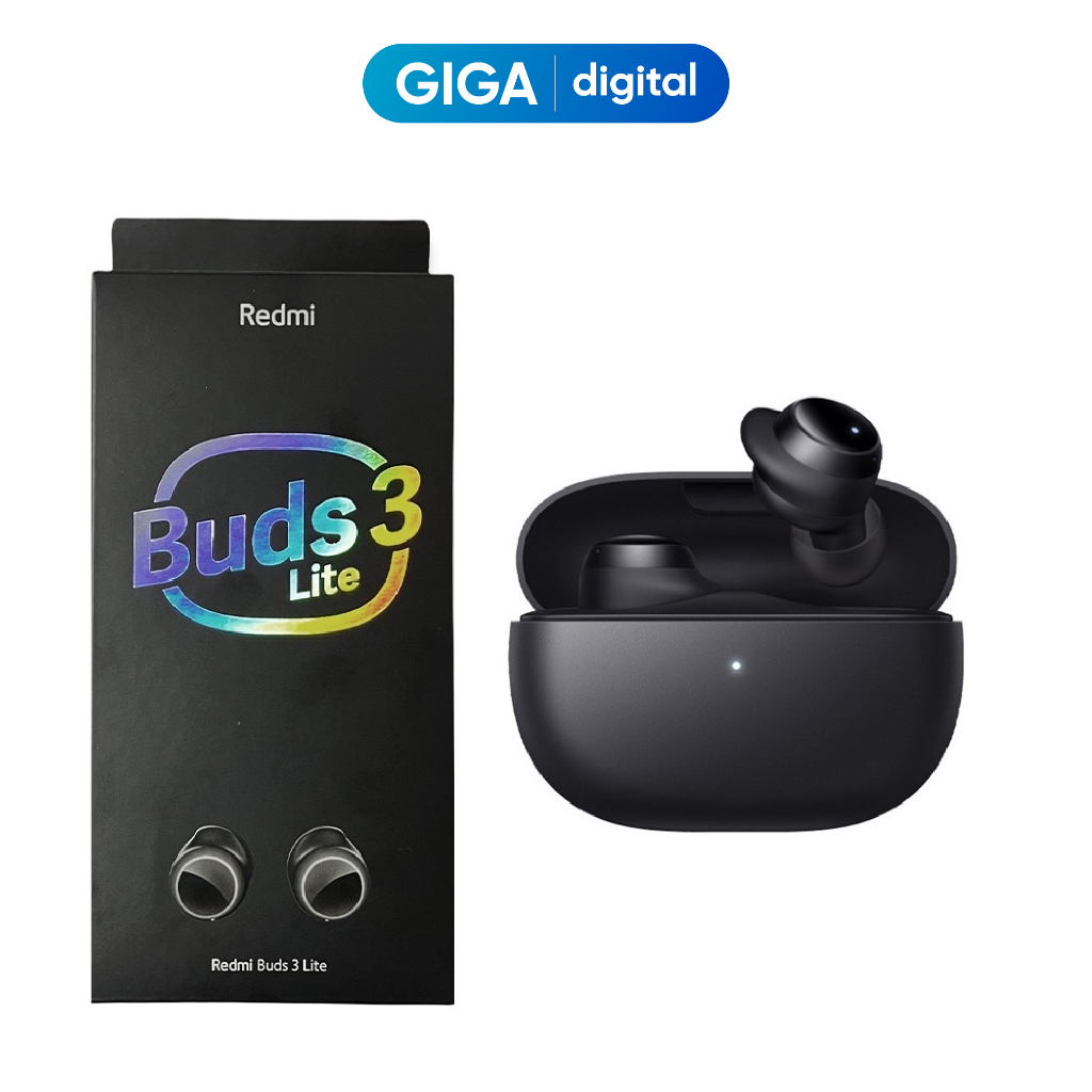 Tai nghe Xiaomi Redmi Buds 3 Lite/ Essential Đen BHR5489GL Chính Hãng- BH 12 tháng