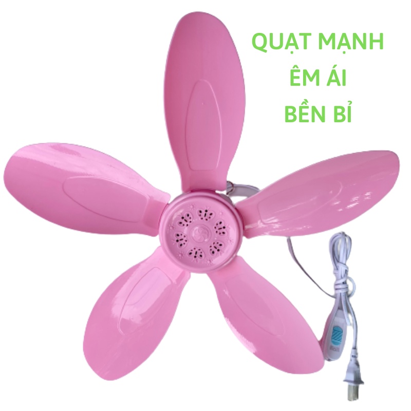 Quạt Màn Trần Mini 42cm Quay Mạnh, Êm ái Dễ Chịu