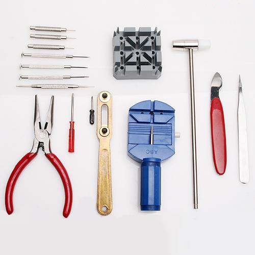 Bộ Dụng Cụ Sửa Chữa Đồng Hồ Cá Nhân Chuyên Nghiệp 16 món - Phụ kiện đồng hồ