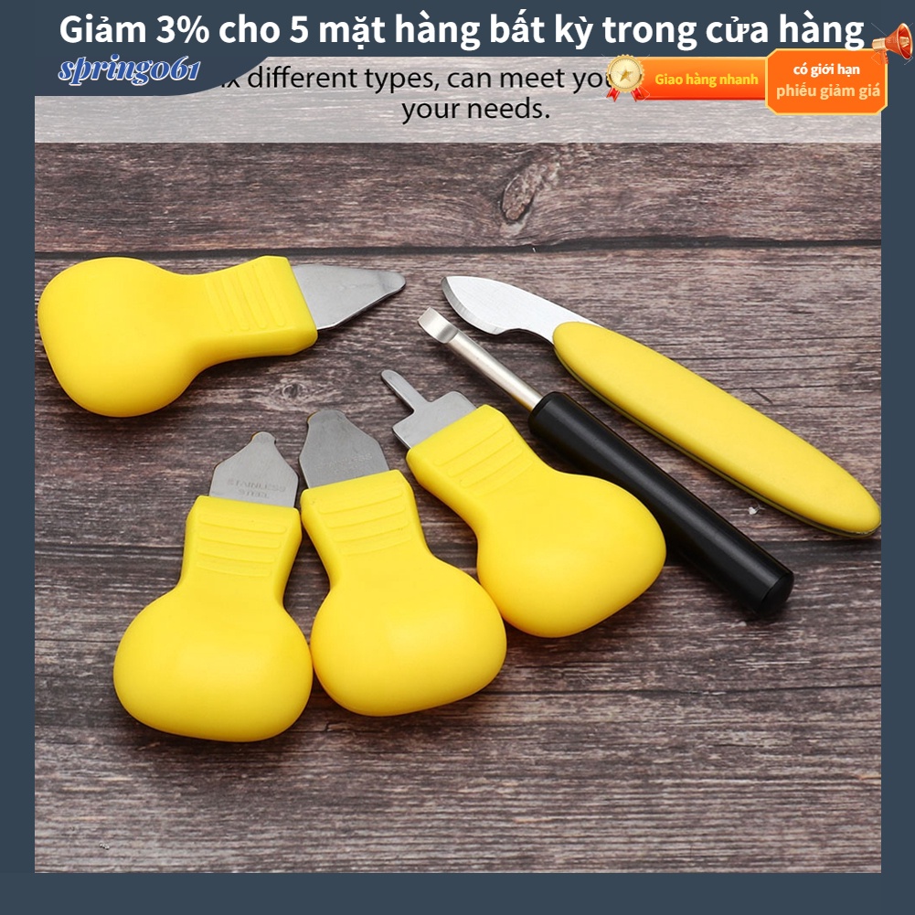 Spring061 7 cái Lưỡi đồng hồ Nắp lưng Pry Remover Case Opener Set Dụng cụ sửa chữa thợ