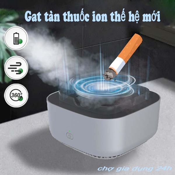 Gạt Tàn Thuốc Bằng Ion Âm Chống Khói Tiện Dụng
