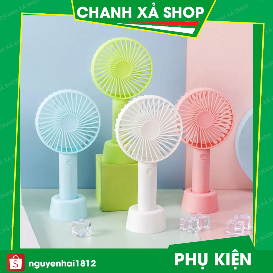 Quạt Cầm Tay Mini Tích Điện Có Đế 3 Tốc Độ Gió Quạt N9 -
