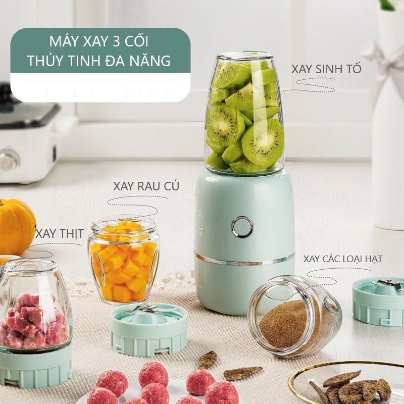 Máy đa năng 3 cối xay đồ ăn dặm
