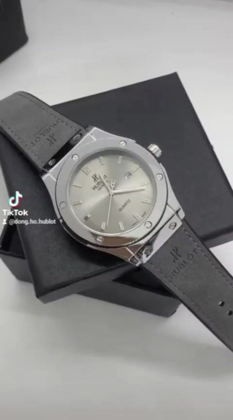Đồng hồ nam nữ HB size 42mm - 38mm, dây da. - Ảnh 2