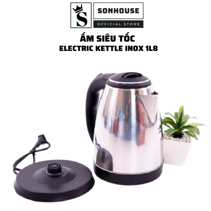 Ấm siêu tốc mini, ấm đun siêu tốc chính hãng 1.8L bảo hành 12 tháng, lỗi 1 đổi 1