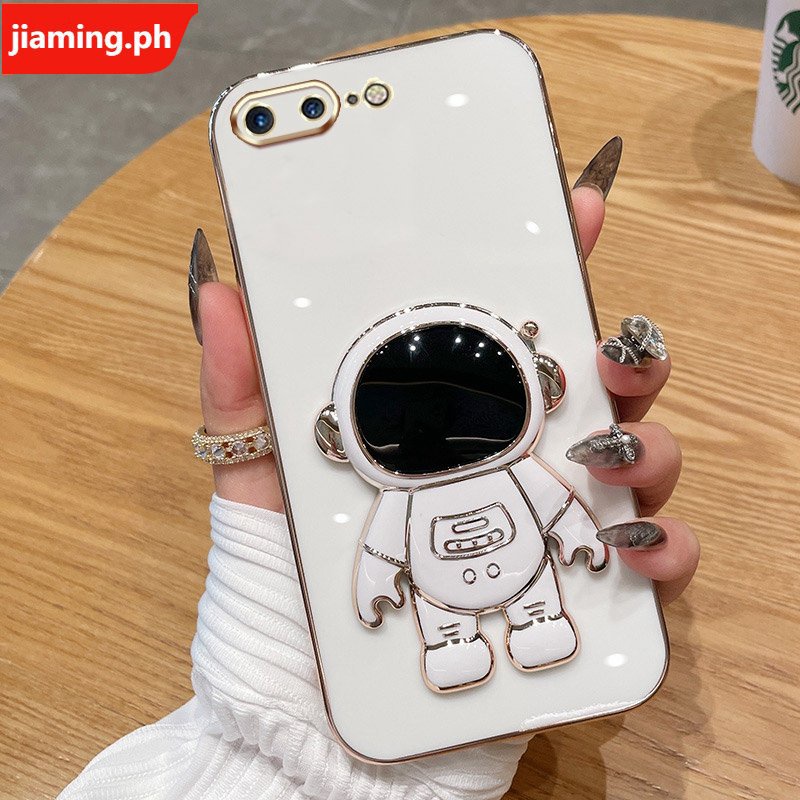Ốp Điện Thoại Mềm Mạ Điện Hình Phi Hành Gia 3D Có Giá Đỡ Cho iPhone 11 Pro MAX 8 Plus 7 Plus 6 6S Plus SE 2026