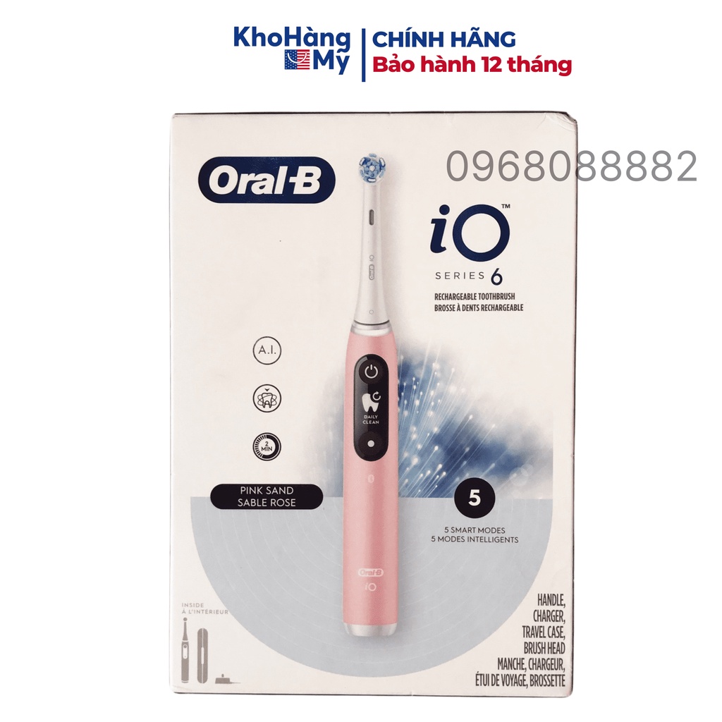 Bàn chải điện Oral B IO 6, IO 7, IO 8 và IO 9 . Bàn chải đánh răng điện thông minh