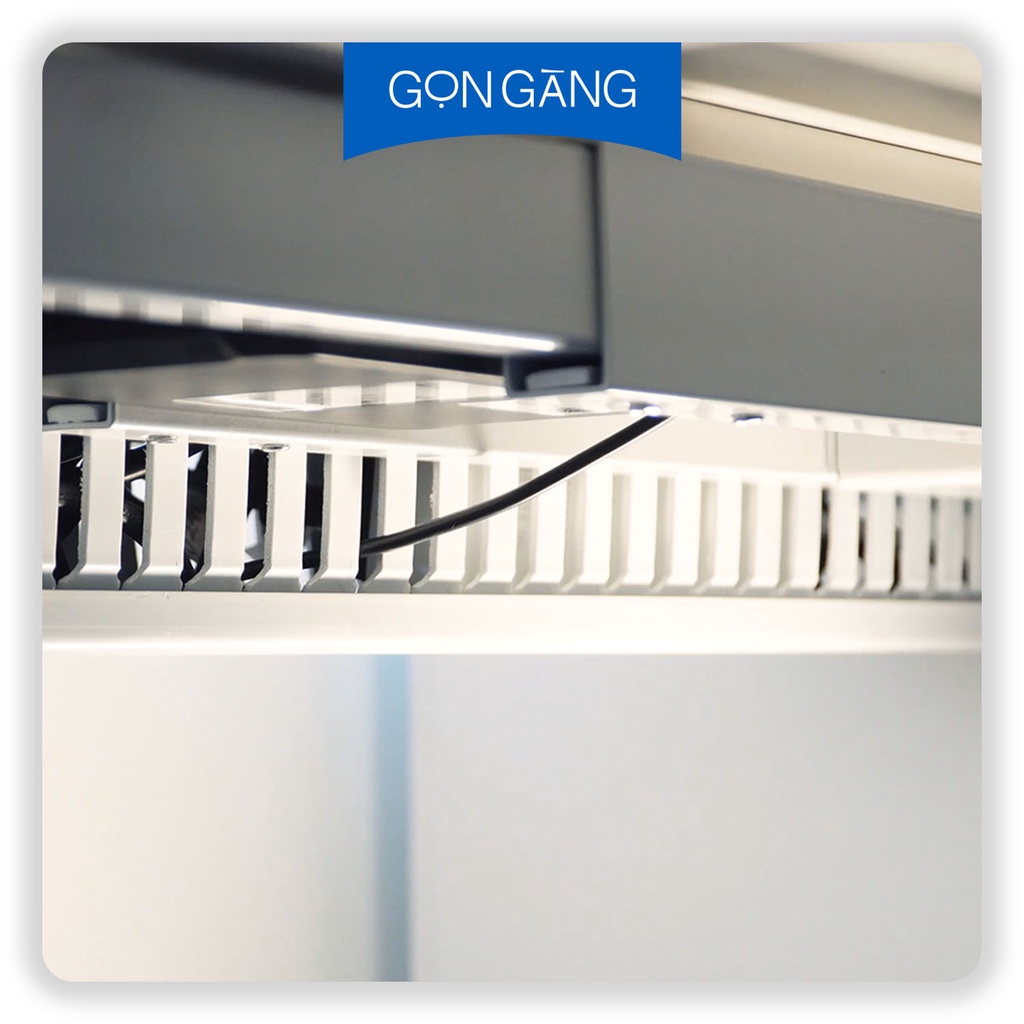 Khay đi dây bàn làm việc gọn gàng