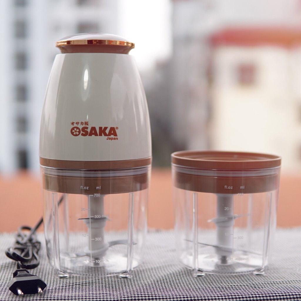 Máy Xay Sinh Tố Đa Năng Osaka - Máy Xay Thịt Cá, Xay Đá Chính Hãng Osaka Mẫu Mới Nắp Đồng