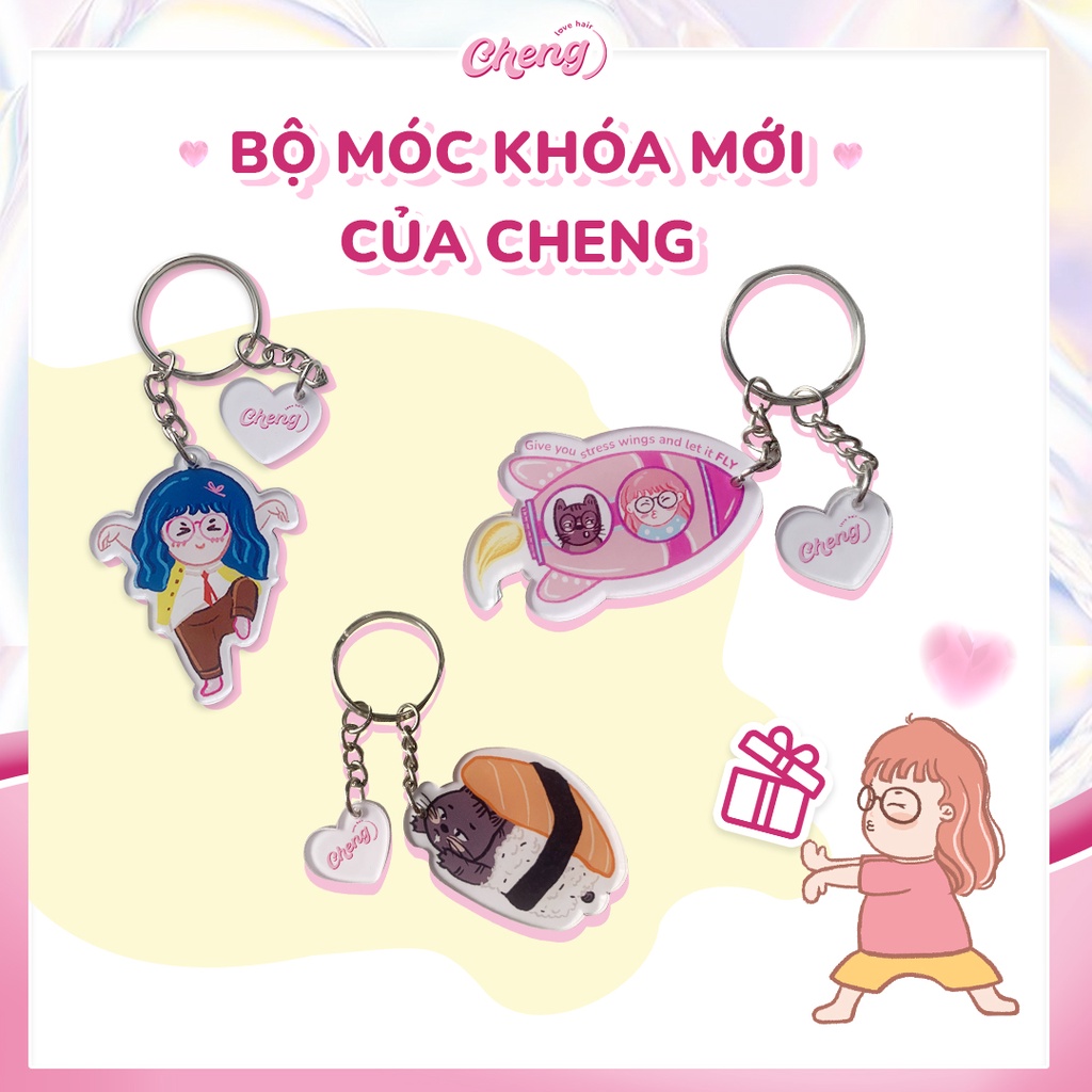 Móc Khóa Cheng  Chen xinh xắn, dễ thương  Chenglovehair, Chenglovehairs