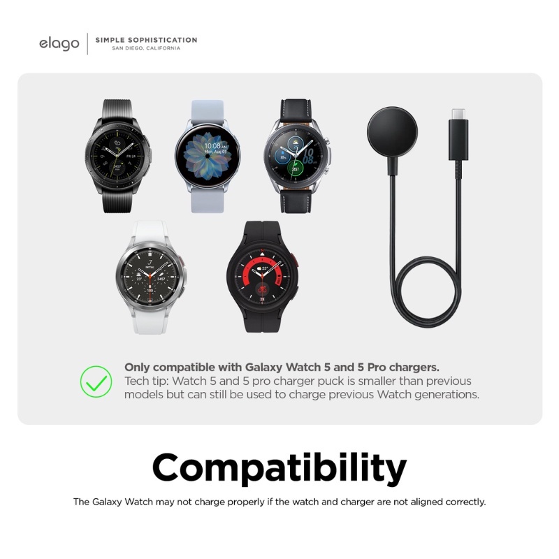 Đế Sạc Đứng 40 / 44mm / Galaxy Watch 5 Pro 45mm 4 / 4 Cổ Điển Tương Thích Với Đồng Hồ Thông Minh Samsung Galaxy Watch 5 / 5 Pro