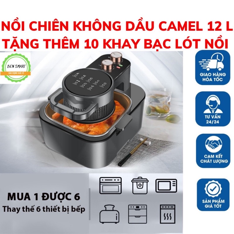 Nồi chiên không dầu CAMEL 12l mẫu mới nhất 2026