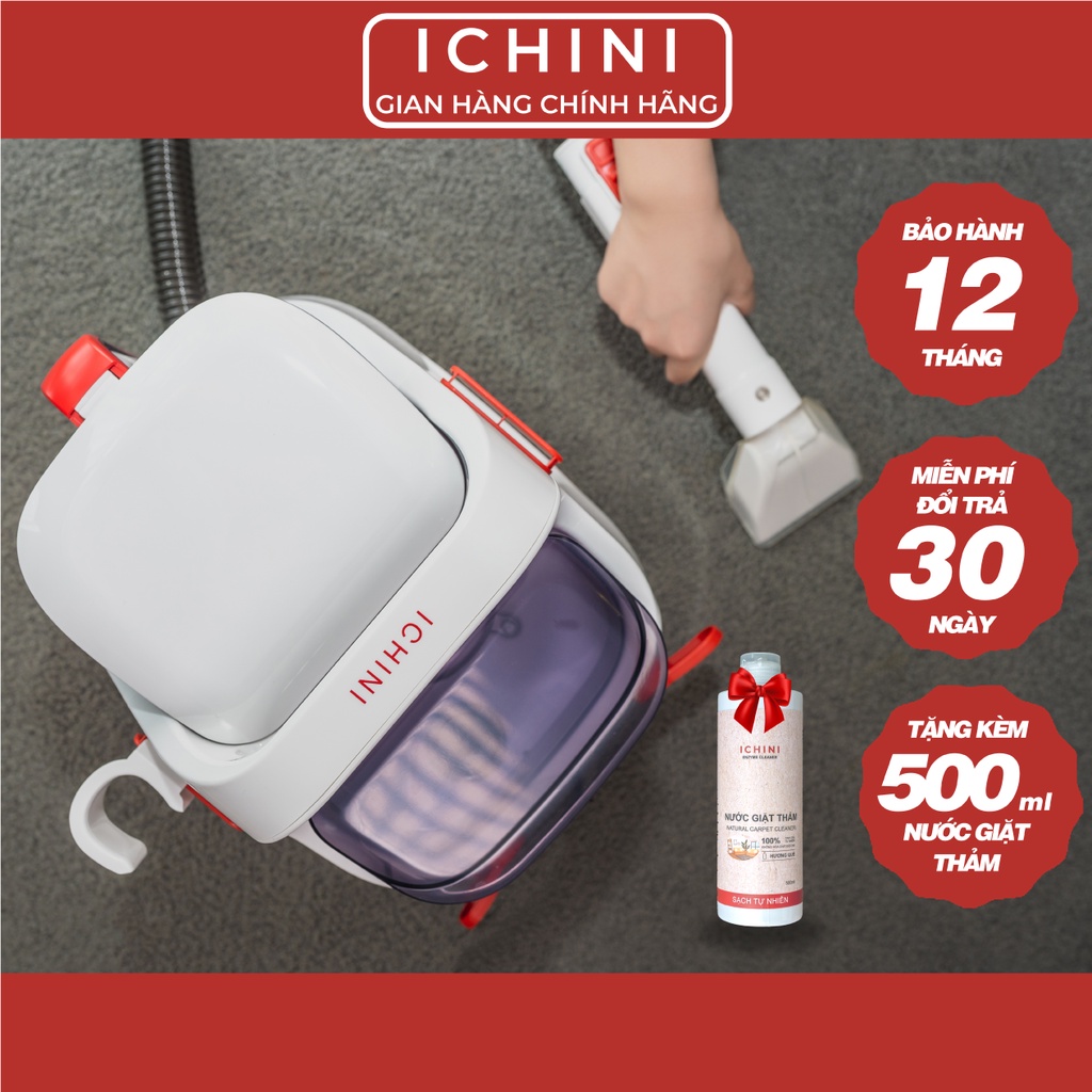 Máy giặt cầm tay Ichini dùng cho thảm nệm rèm sofa lực hút lớn 15000PA