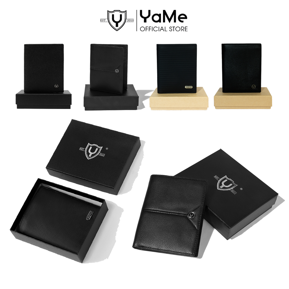 Ví Nam Da Bò Thật Dáng Đứng Cao Cấp Thời Trang Thương Hiệu Y2010 Bóp Nam Da Bò Kèm Box Bảo Hành 12 Năm V29 21603 YaMe