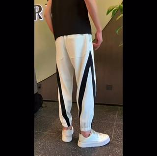 Quần Jogger Nỉ Poly Mềm Min , Quần Ống Rộng Nam Nữ Unisex Ulzzang DRAGON Phối Sọc Bo Gấu - thoitrangnamdt - Ảnh 2