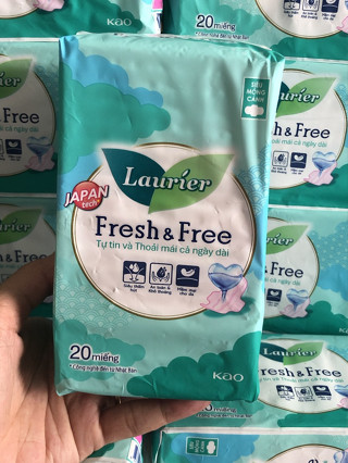 Băng vệ sinh Laurier FreshFree ban ngày siêu mỏng cánh 20 miếng