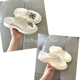 Dép sục nhựa Crocs đế độn 4cm - giày sục cross GC chất nhẹ êm chân giá rẻ