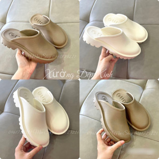 Dép sục nhựa Crocs đế độn 4cm - giày sục cross GC chất nhẹ êm chân giá rẻ - Ảnh 2