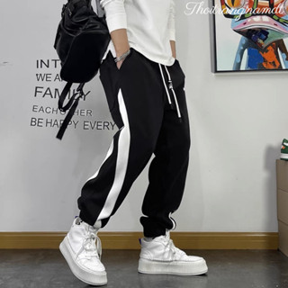 Quần Jogger Nỉ Poly Mềm Min , Quần Ống Rộng Nam Nữ Unisex Ulzzang DRAGON Phối Sọc Bo Gấu - thoitrangnamdt