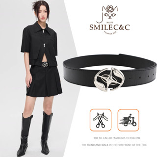 SmileFairyCC ???? Thắt Lưng Da Khóa Hình Ngôi Sao Cho Nam Và Nữ