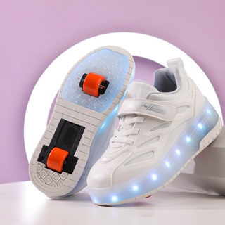 Giày Trượt Patin Có Bánh Xe Có Đèn led Phát Sáng Thời Trang Cho Bé Trai Và Gái