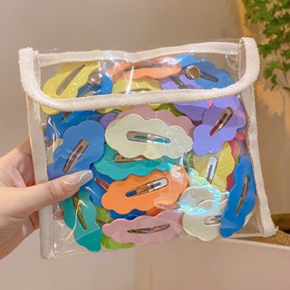 Kẹp Tóc Trái Tim Gợn Sóng Màu Kẹo Ngọt Dễ Thương Cho Nữ