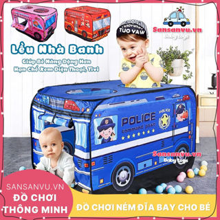 Lều đồ chơi cỡ lớn cho bé lều ô tô nhà banh đa chức năng có thể làm đồ chơi trong nhà và ngoài sân vườn