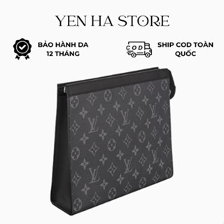 Túi, ví cầm tay, kẹp nách nam, clutch nam Eo Vì Voyage Monogram sang chảnh, cao cấp super