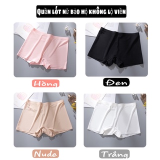 Quần Lót Bảo Hộ Nữ Mặc Váy Không Lộ Viền Chất Su Đúc Cao Cấp Mát Lạnh Thoáng Khí