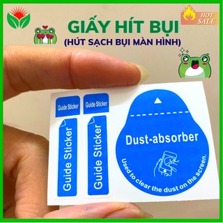 Miếng dính bụi màn hình - Miếng dán lấy bụi khi dán kính cường lực điện thoại  - Lấy sạch bụi trên màn hình