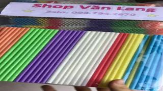 1000 ống hút nhựa 7 sắc màu loại đẹp dài 22cm - Ảnh 2