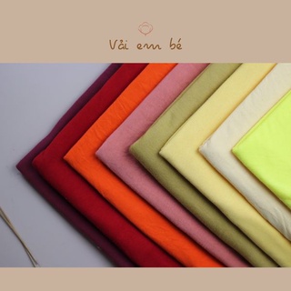 Vải thun cotton màu 2 chiều cho bé