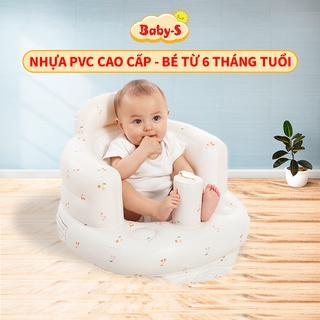 Ghế hơi tập ngồi cho bé chống ngã cao cấp Baby-S, Ghế phao tập ngồi cho bé phong cách Hàn Quốc   SSS031
