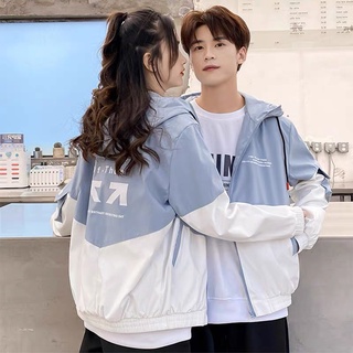 Áo Khoác Dù Cặp Đôi Nam Nữ phối màu chất Gió 2 Lớp Nam Nữ  KD52