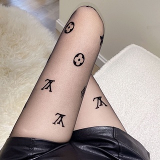 Sexy Girls Pantyhose Anti-hook Sexy Women Tights Ultra Thin Silk Tights with Embroidered Letters Tights
