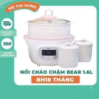 NỒI CHÁO CHẬM BEAR 1.6L TIẾNG VIỆT, BẢN TIẾNG ANH TẶNG KÈM DECAL TIẾNG VIỆT