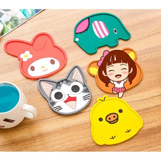 Miếng Lót Ly Hình Thú Bằng Silicon nhiều hình