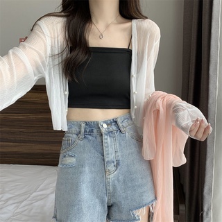 Áo Khoác cardigan Mỏng Tay Dài Chống Nắng Thoáng Khí Thời Trang Mùa Hè Cho Nữ