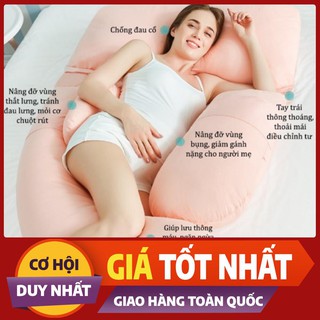 gô?i ôm cho ba? bâ?u  Gối chữ U, dành cho bà bầu