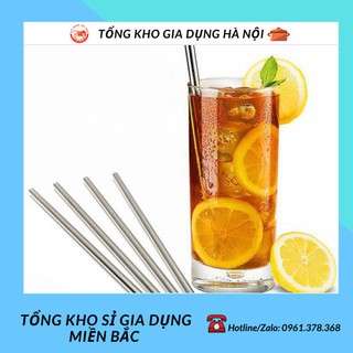Set 2 ống hút inox 304 kèm cọ rửa thân thiện môi trường 2241
