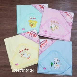 Chăn ủm hè mũ thêu cotton mềm mát