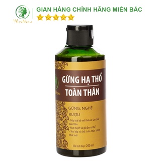 Gừng hạ thổ toàn thân thảo mộc, giữ ấm cơ thể, giảm đau nhức Wonmom 200ml
