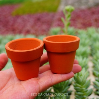 Chậu Đất Nung Màu NÂU GLASS GARDEN, dày dặn, Đủ size, Trồng Sen đá, xương rồng - Lỗi 1 đổi 1