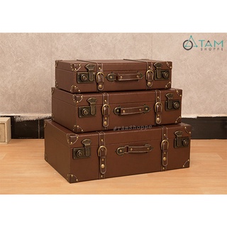 Vali cổ điển bọc da Vintage VL-20