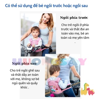 Đai đi xe máy an toàn cao cấp đeo vai, thắt lưng, đai ngực cho bé 1-10 tuổi - Ảnh 2