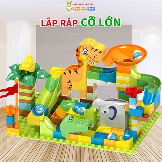 Đồ Chơi Xếp Hình Cầu Trượt Thả Bi 120 Chi Tiết Cỡ Lớn Cao Cấp Nukante, An Toàn, Dễ Dàng Cho Bé Lắp Ráp