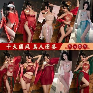 Bộ Đồ Ngủ Cỡ Lớn Phong Cách Hán Phục Gợi Cảm Hàng Mới Dành Cho Bạn Nữ