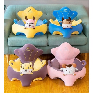 Ghế tập ngồi, ăn dặm hình thú nhồi bông cho bé, trẻ em sơ sinh cao cấp siêu cute nhiều màu được chọn mẫu - Tamoco