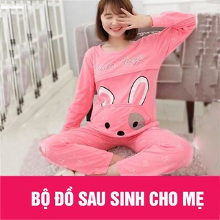 Bộ Bầu Và Sau Sinh Vải Cotton Thoáng Mát
