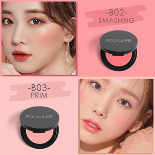 Phấn má hồng FOCALLURE trang điểm tự nhiên 11 màu tùy chọn 2.8g